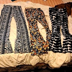 Bell bottom leggings